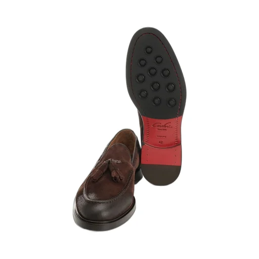 Corvari Tassel Suede Loafers