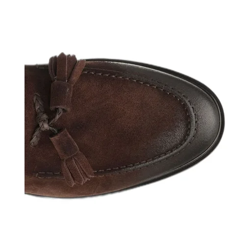 Corvari Tassel Suede Loafers