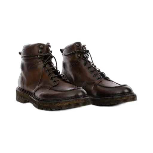 Corvari Mahogany Lace-Up Ankle Boots