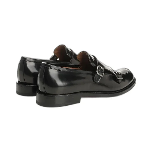 Corvari Double Buckle Slip-On Moccasins