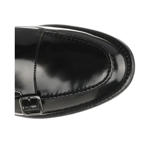 Corvari Double Buckle Slip-On Moccasins