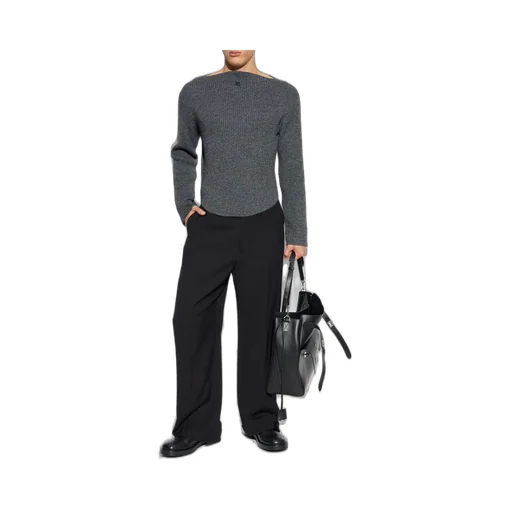 CourrÈGes Ribbed-Knit Boatneck Jumper