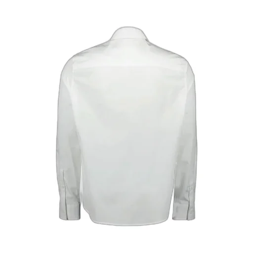 CourrÈGes Logo Embroidered Zipped Poplin Shirt