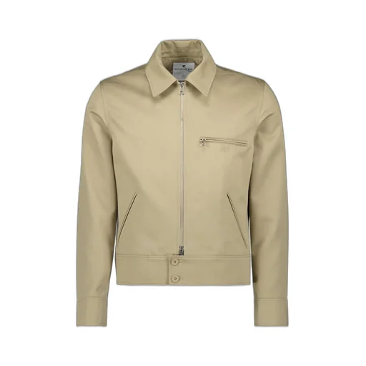 CourrÈGes Logo Plaque Zipped Jacket