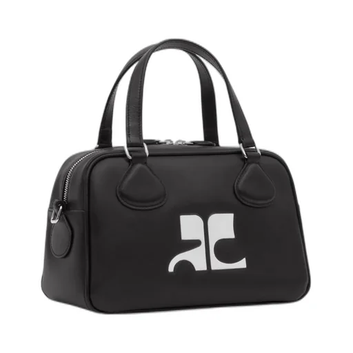 CourrÈGes Reedition Bowling Zip-Up Shoulder Bag
