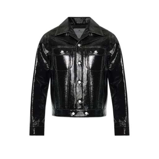 CourrÈGes High-Shine Trucker Jacket