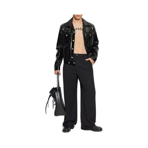 CourrÈGes High-Shine Trucker Jacket
