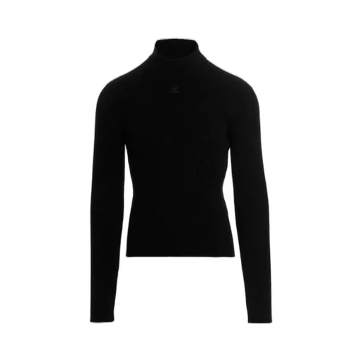 CourrÈGes Mock Neck Long-Sleeved Jumper