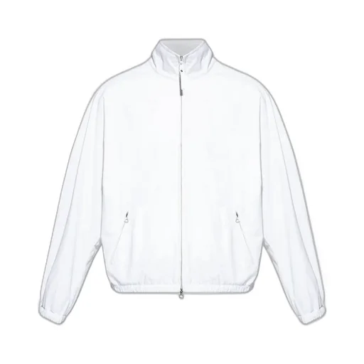CourrÈGes Logo Embroidered Zipped Jacket