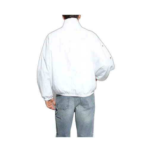 CourrÈGes Logo Embroidered Zipped Jacket