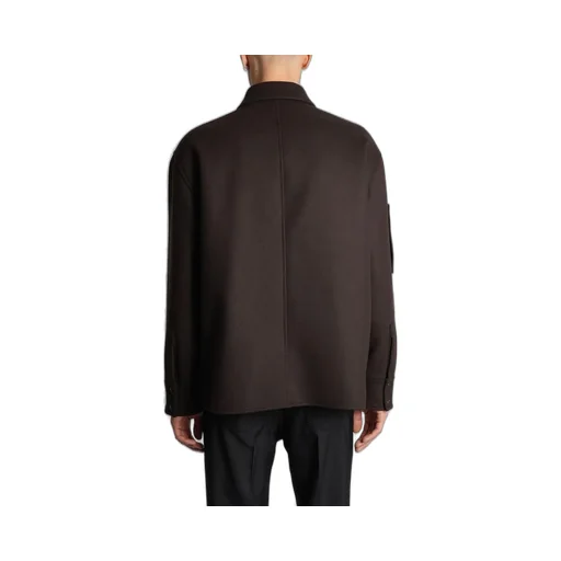 CourrÈGes Logo Embroidered Shirt Jacket