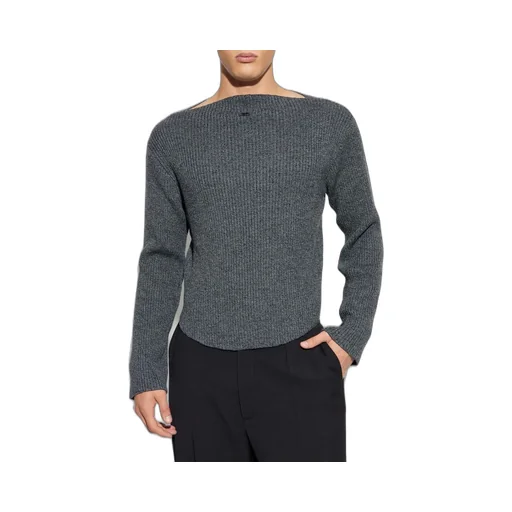 CourrÈGes Ribbed-Knit Boatneck Jumper