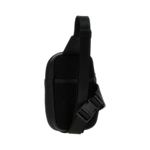 CourrÈGes Logo Embroidered Zip-Up Crossbody Bag
