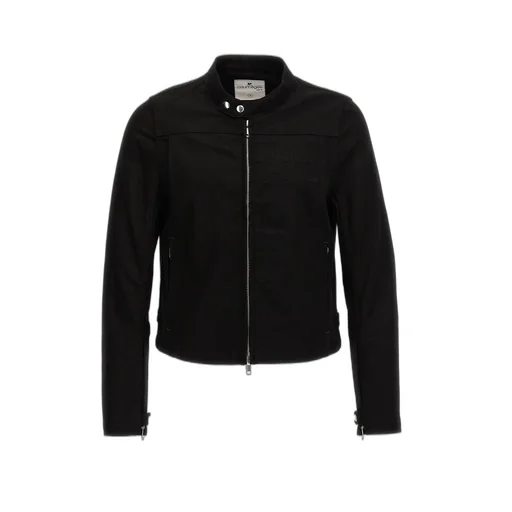 CourrÈGes Iconic Denim Biker Jacket