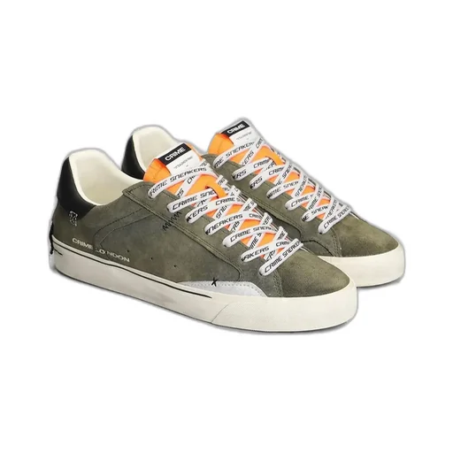 Crime London Distressed Low-Top Sneakers