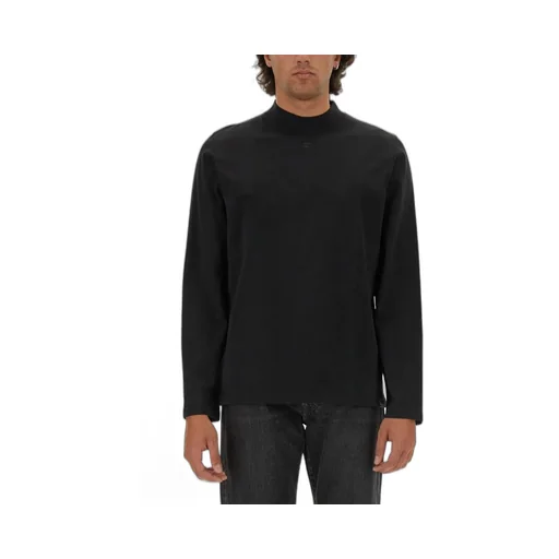 CourrÈGes Logo Embroidered Long-Sleeve T-Shirt