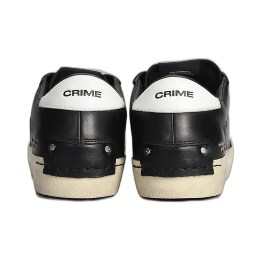 Crime London Distressed Lace-Up Sneakers
