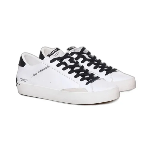 Crime London Distressed Lace-Up Sneakers