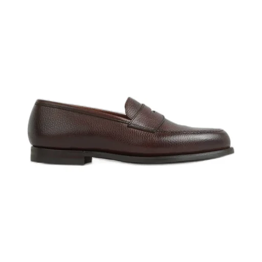 Crockett & Jones Bull Pebbled Leather Loafers
