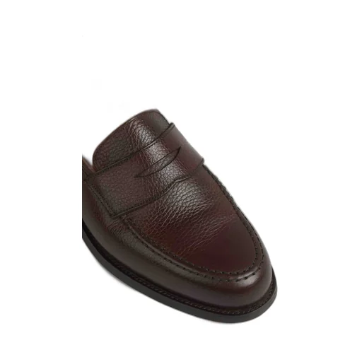 Crockett & Jones Bull Pebbled Leather Loafers