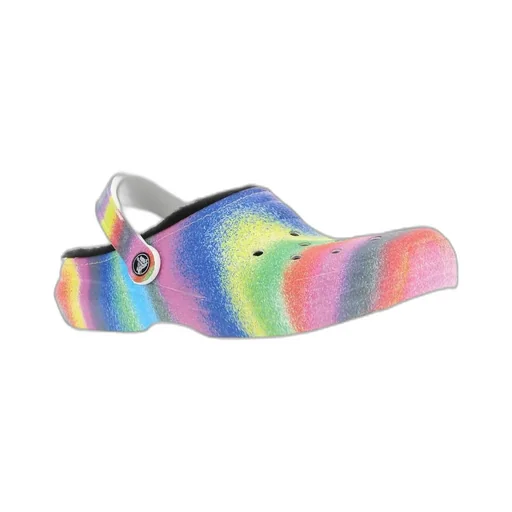 Crocs Rainbow Printed Cut-Out Detailed Clogs