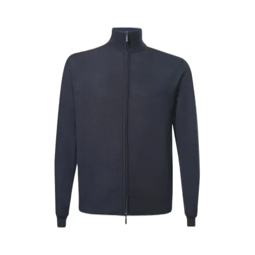 Cruciani Turtleneck Zip Cardigan
