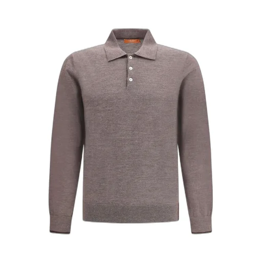 Cruna Ribbed Collar Polo Knitwear