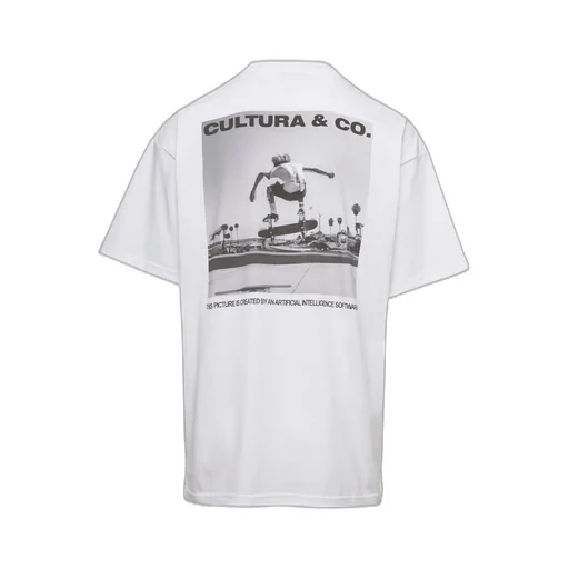 Cultura Skate Print Oversized T-Shirt