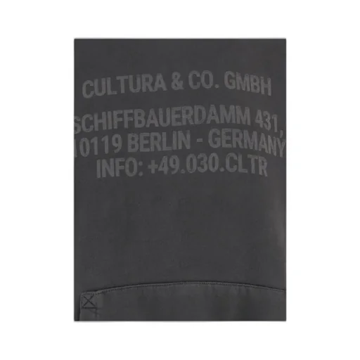 Cultura Logo Print Hooded Sweater
