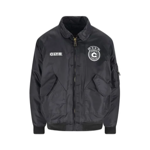 Cultura Logo Patch Zipped Bomber Jacket