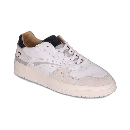 D.A.T.E. Suede-Trimmed Leather Sneakers