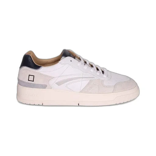 D.A.T.E. Suede-Trimmed Leather Sneakers