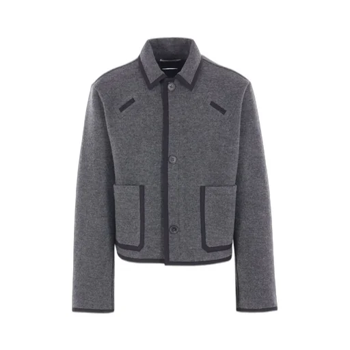 Diomene Contrast Piping Wool Jacket