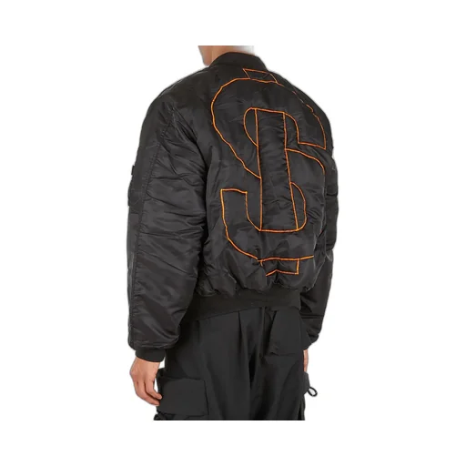 Deadhype Currency Symbol Bomber Jacket