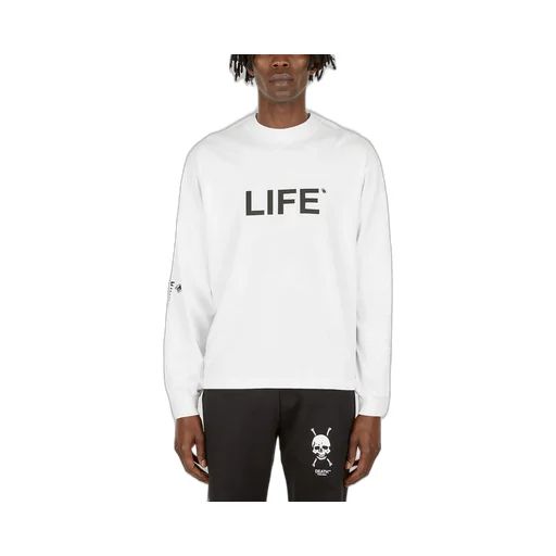 Death Cigarettes Life Printed Long Sleeved T-Shirt