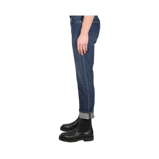 Department 5 Turn-Up Appliqué Logo Jeans