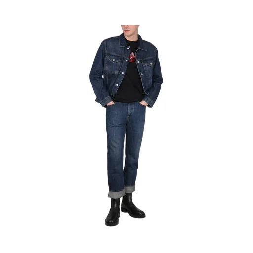 Department 5 Turn-Up Appliqué Logo Jeans