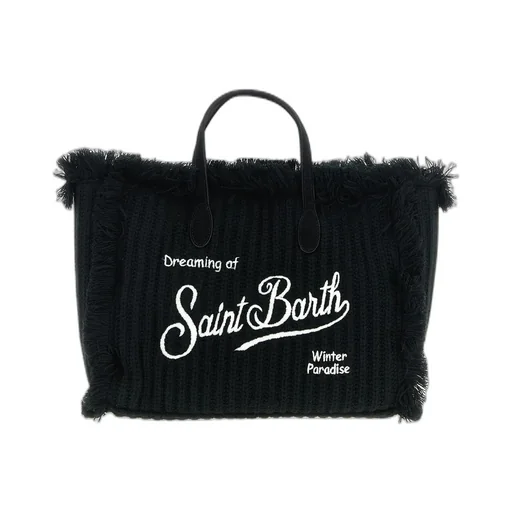 Mc2 Saint Barth Colette Fringed Knitted Handbag