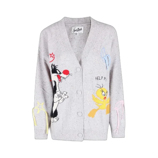 Mc2 Saint Barth V-Neck Knitted Cardigan