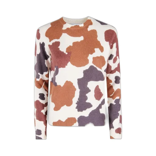 Mc2 Saint Barth Cow Print Knitted Jumper