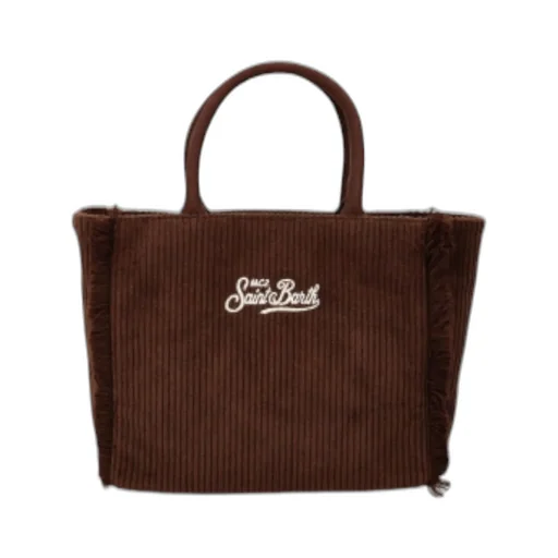 Mc2 Saint Barth Corduroy Fringed Tote Bag