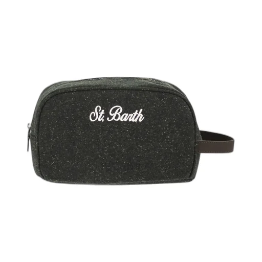 Mc2 Saint Barth Westwood Logo Embroidered Beauty Case