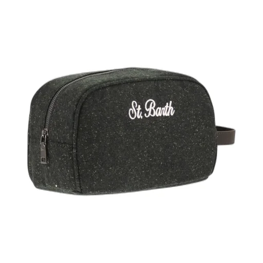 Mc2 Saint Barth Westwood Logo Embroidered Beauty Case