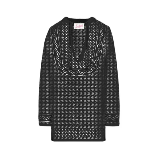 Mc2 Saint Barth V-Neck Mesh Tunic