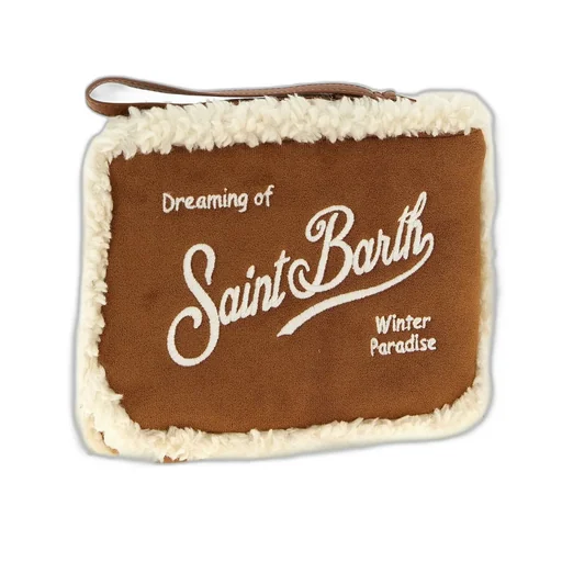 Mc2 Saint Barth Aline Shearling Clutch Bag