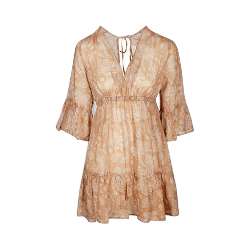 Mc2 Saint Barth Tie Fastened Ruffled Dress