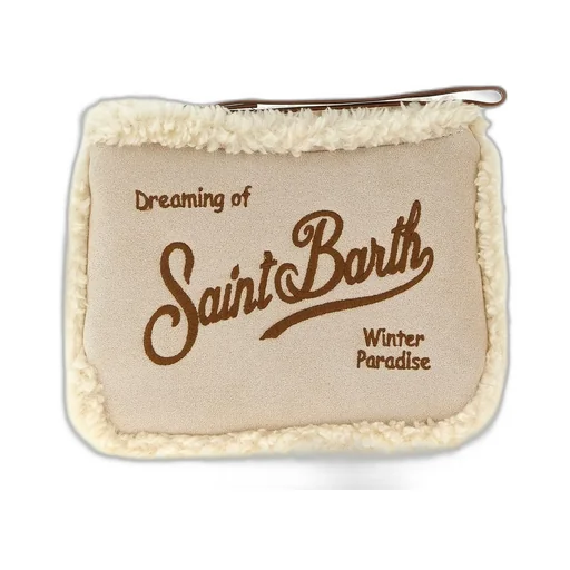 Mc2 Saint Barth Aline Shearling Clutch Bag