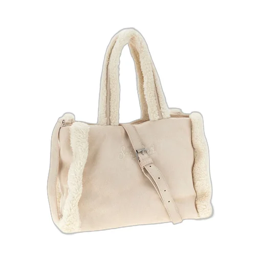 Mc2 Saint Barth Colette Shearling Tote Bag