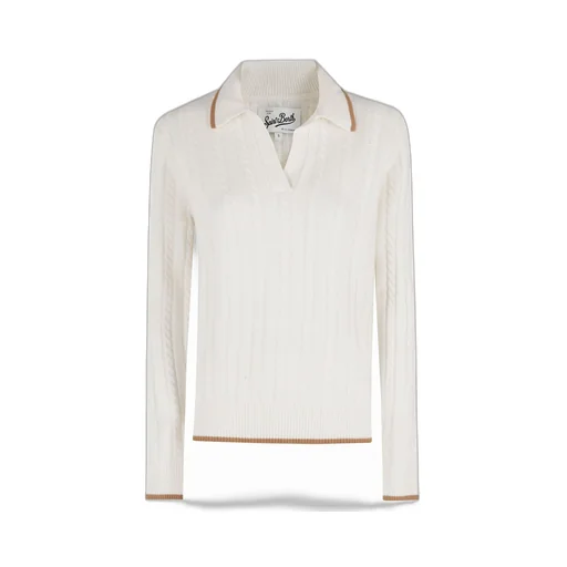 Mc2 Saint Barth Clichy Cable-Knit Polo