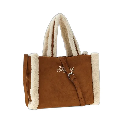 Mc2 Saint Barth Colette Shearling Tote Bag